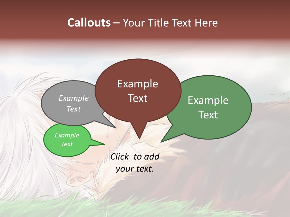 A Person Laying Down In The Grass With A Sky Background PowerPoint Template