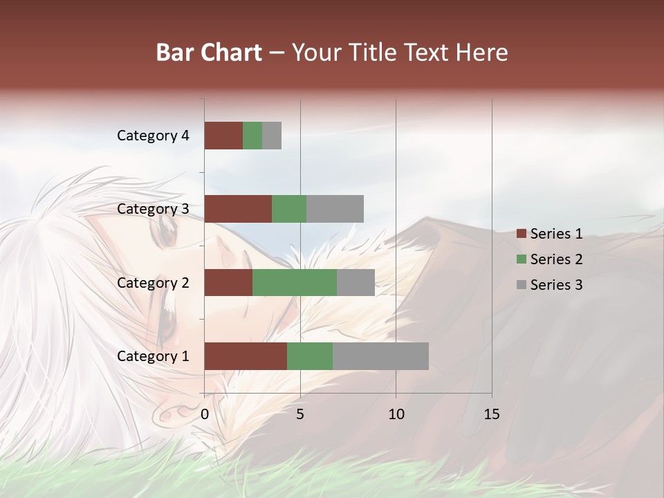 A Person Laying Down In The Grass With A Sky Background PowerPoint Template