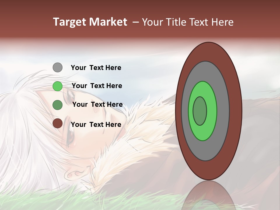 A Person Laying Down In The Grass With A Sky Background PowerPoint Template