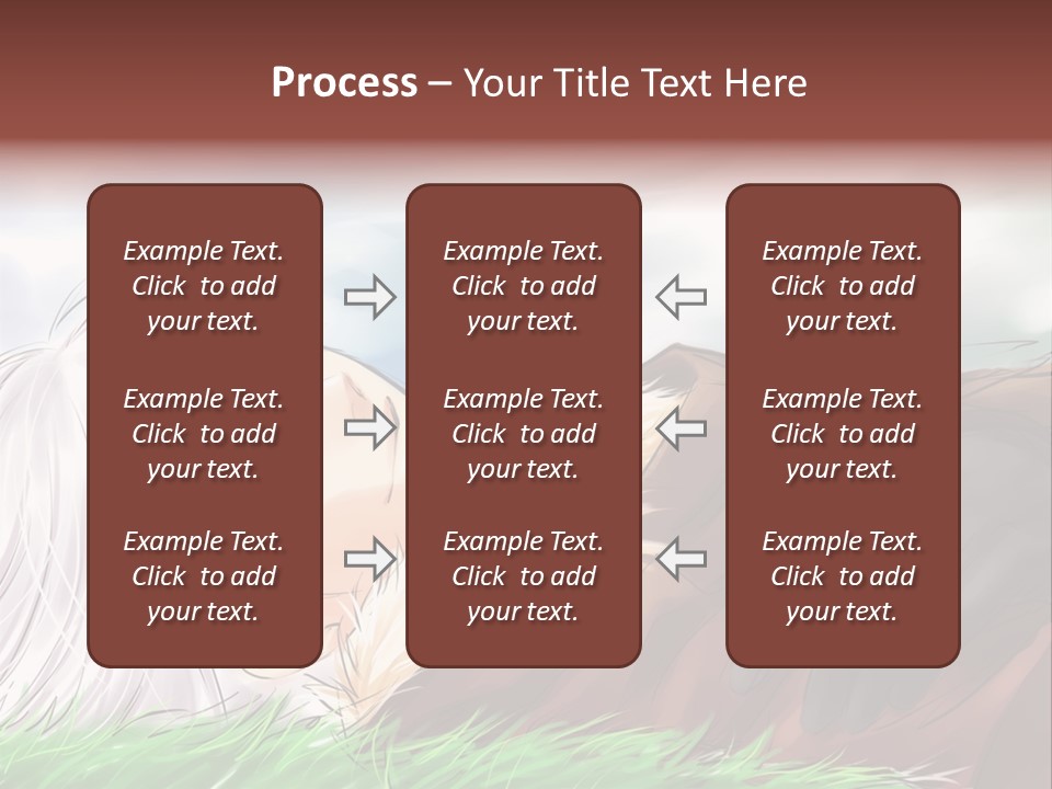 A Person Laying Down In The Grass With A Sky Background PowerPoint Template