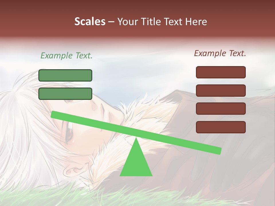 A Person Laying Down In The Grass With A Sky Background PowerPoint Template