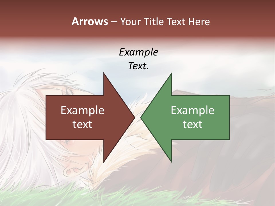 A Person Laying Down In The Grass With A Sky Background PowerPoint Template