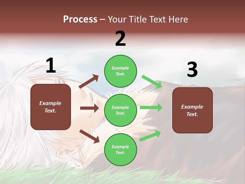 A Person Laying Down In The Grass With A Sky Background PowerPoint Template