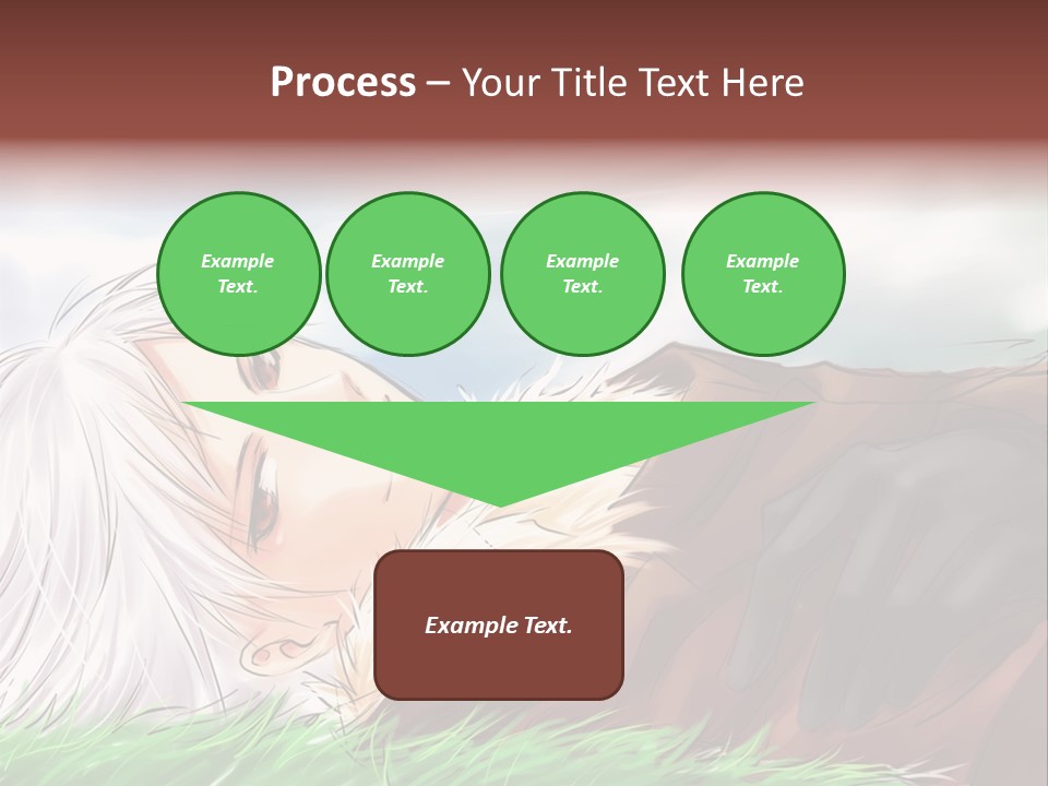 A Person Laying Down In The Grass With A Sky Background PowerPoint Template