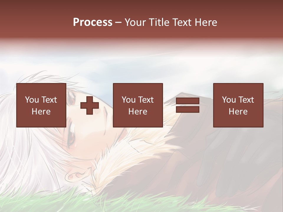 A Person Laying Down In The Grass With A Sky Background PowerPoint Template