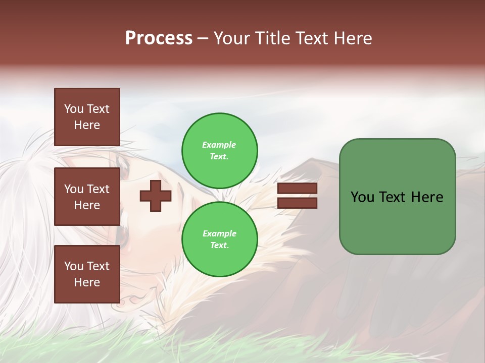 A Person Laying Down In The Grass With A Sky Background PowerPoint Template