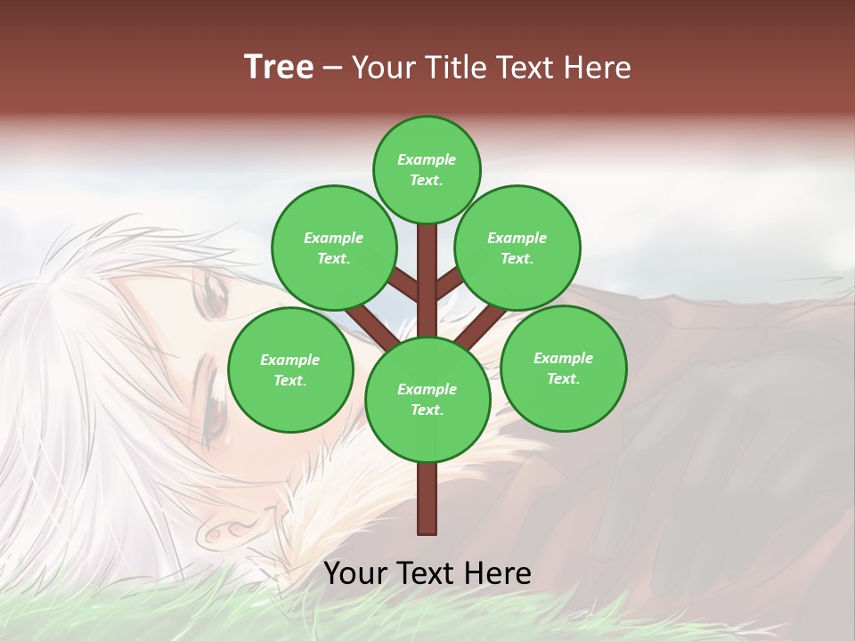 A Person Laying Down In The Grass With A Sky Background PowerPoint Template