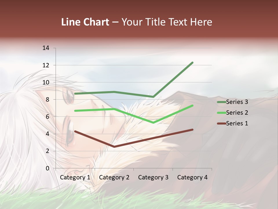 A Person Laying Down In The Grass With A Sky Background PowerPoint Template