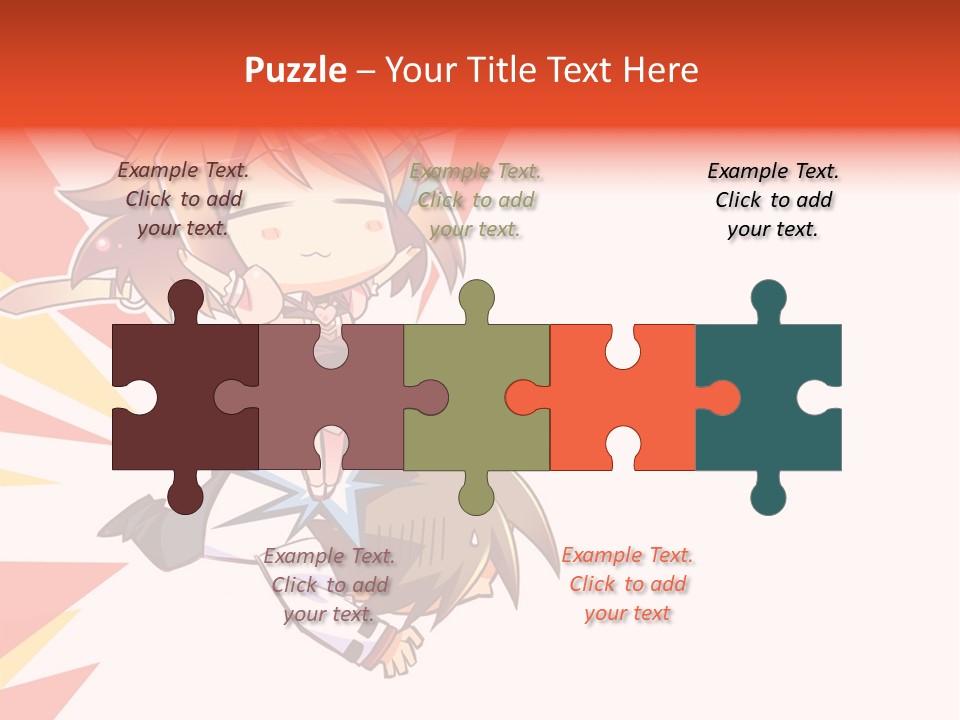 A Cartoon Character With A Sword On A White Background PowerPoint Template