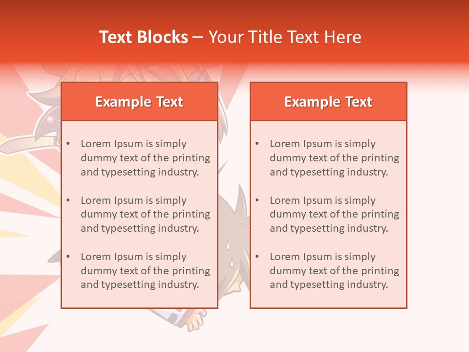 A Cartoon Character With A Sword On A White Background PowerPoint Template