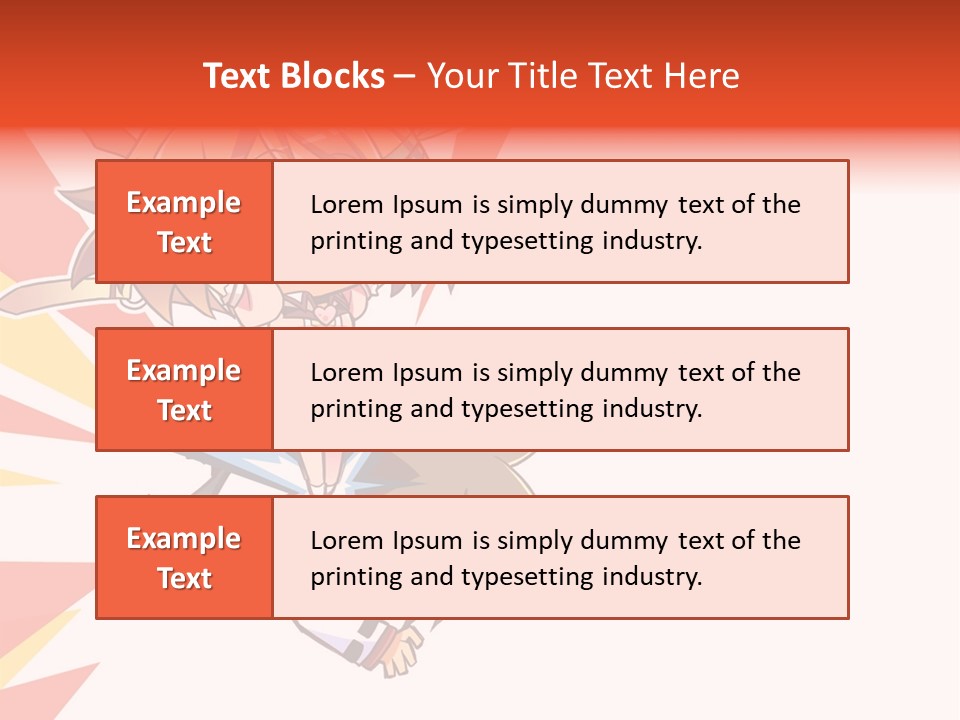 A Cartoon Character With A Sword On A White Background PowerPoint Template