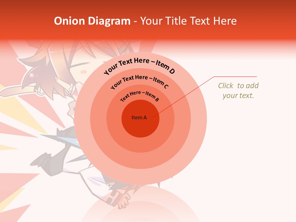 A Cartoon Character With A Sword On A White Background PowerPoint Template