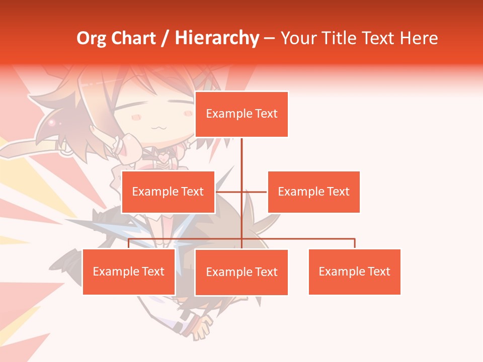 A Cartoon Character With A Sword On A White Background PowerPoint Template