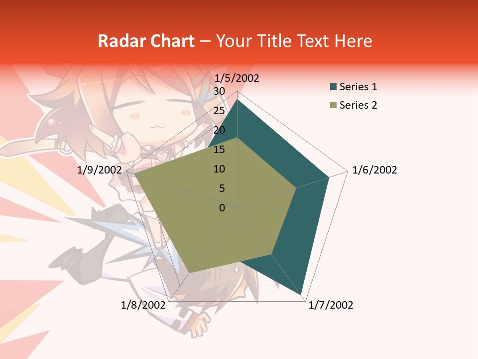 A Cartoon Character With A Sword On A White Background PowerPoint Template