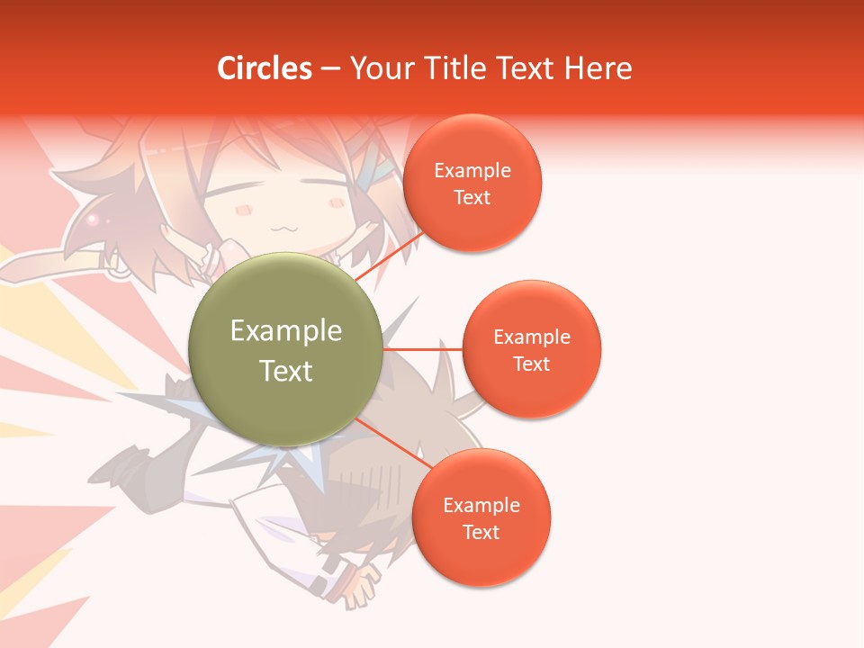 A Cartoon Character With A Sword On A White Background PowerPoint Template