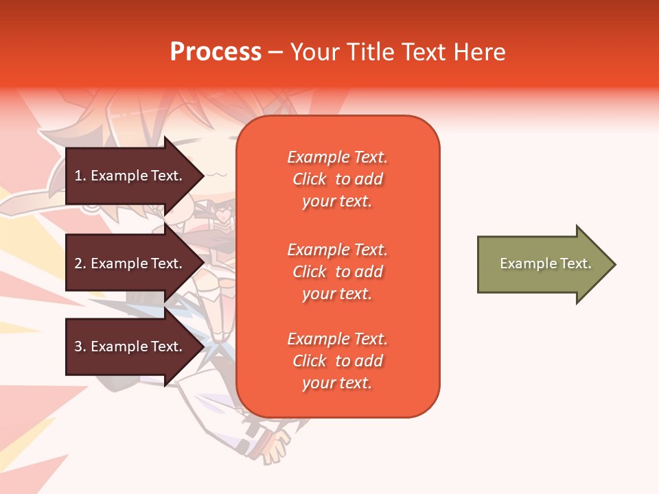 A Cartoon Character With A Sword On A White Background PowerPoint Template