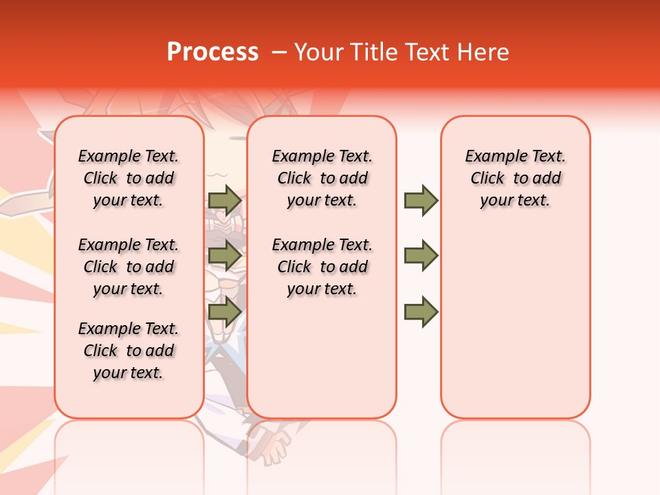A Cartoon Character With A Sword On A White Background PowerPoint Template