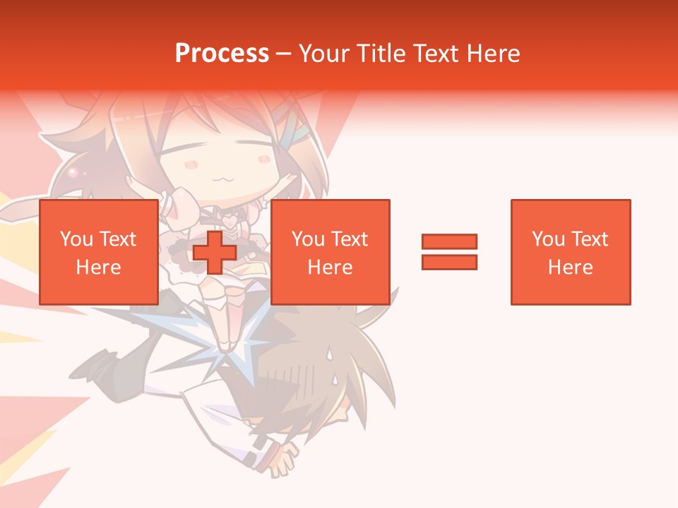 A Cartoon Character With A Sword On A White Background PowerPoint Template