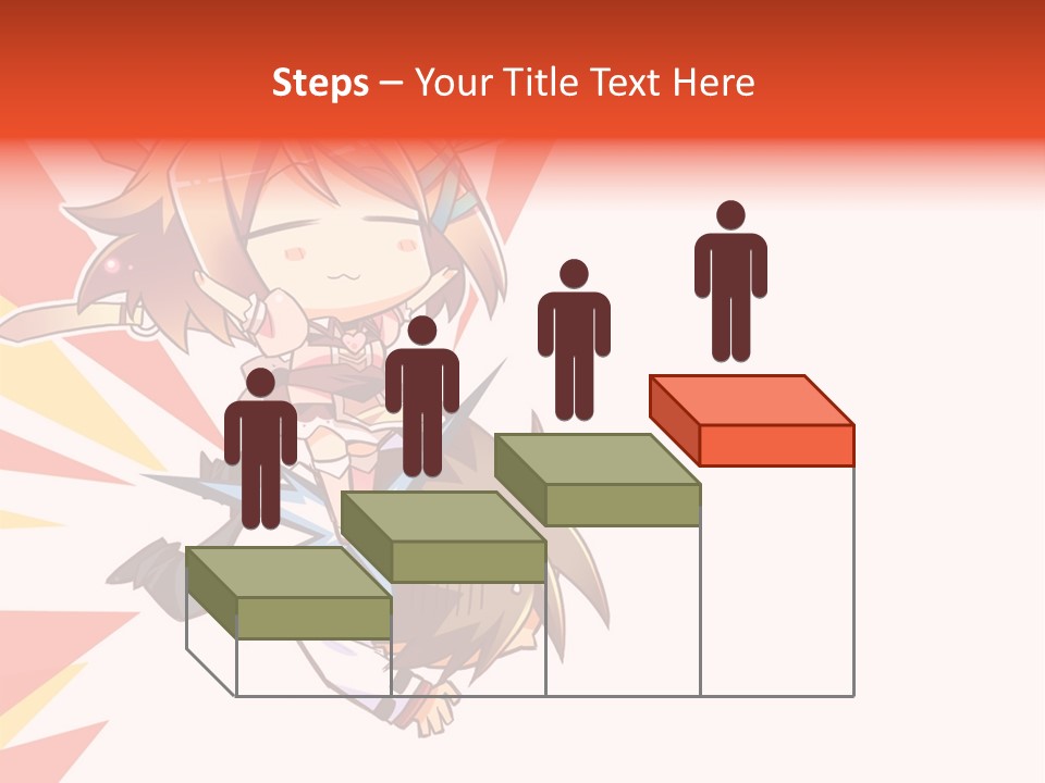 A Cartoon Character With A Sword On A White Background PowerPoint Template