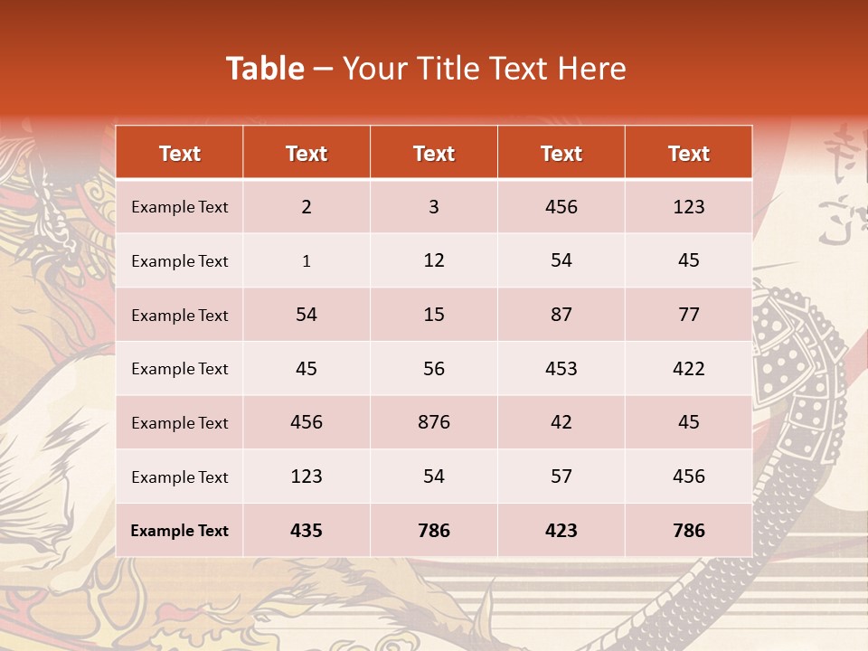 A Picture Of A Dragon And A Man On A Horse PowerPoint Template