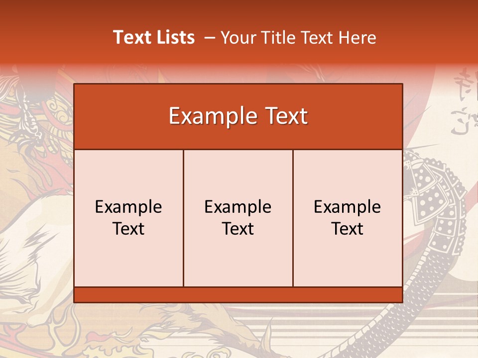 A Picture Of A Dragon And A Man On A Horse PowerPoint Template