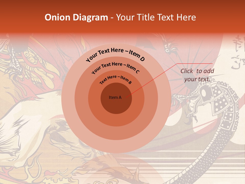 A Picture Of A Dragon And A Man On A Horse PowerPoint Template