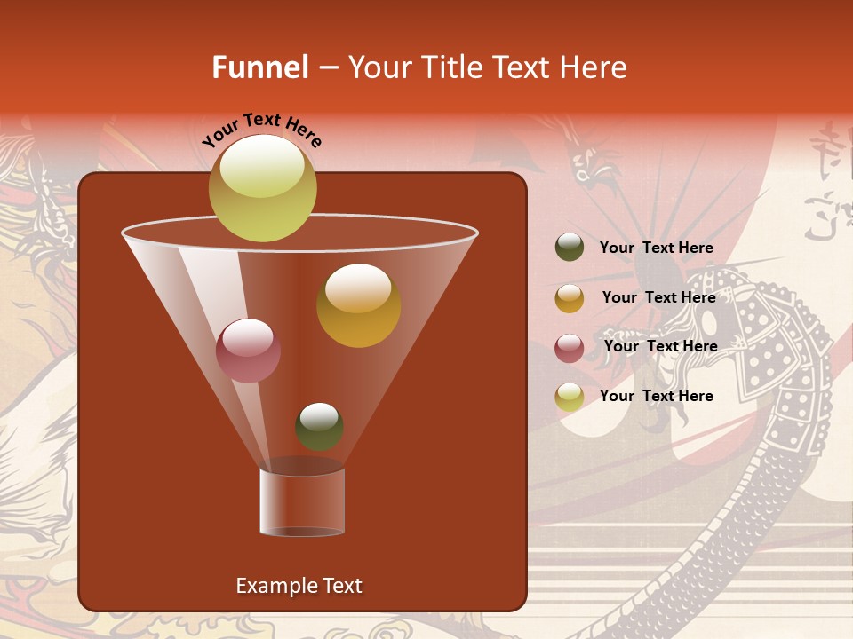 A Picture Of A Dragon And A Man On A Horse PowerPoint Template