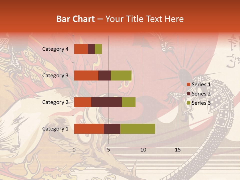 A Picture Of A Dragon And A Man On A Horse PowerPoint Template