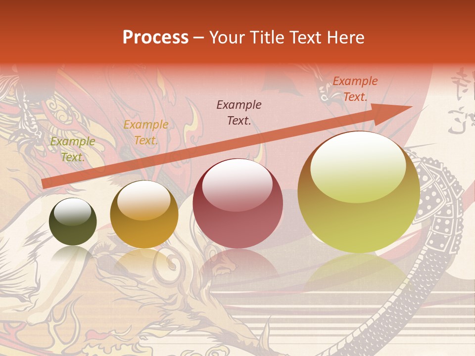 A Picture Of A Dragon And A Man On A Horse PowerPoint Template