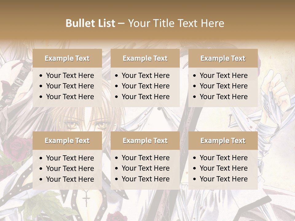 A Couple Of Anime Characters Standing Next To Each Other PowerPoint Template