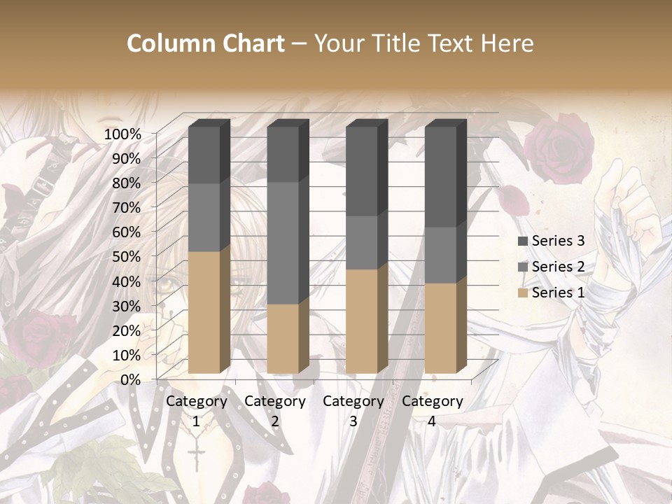 A Couple Of Anime Characters Standing Next To Each Other PowerPoint Template