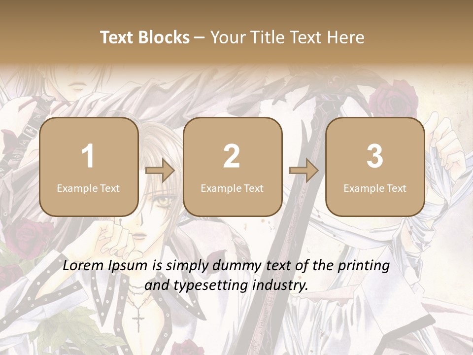 A Couple Of Anime Characters Standing Next To Each Other PowerPoint Template