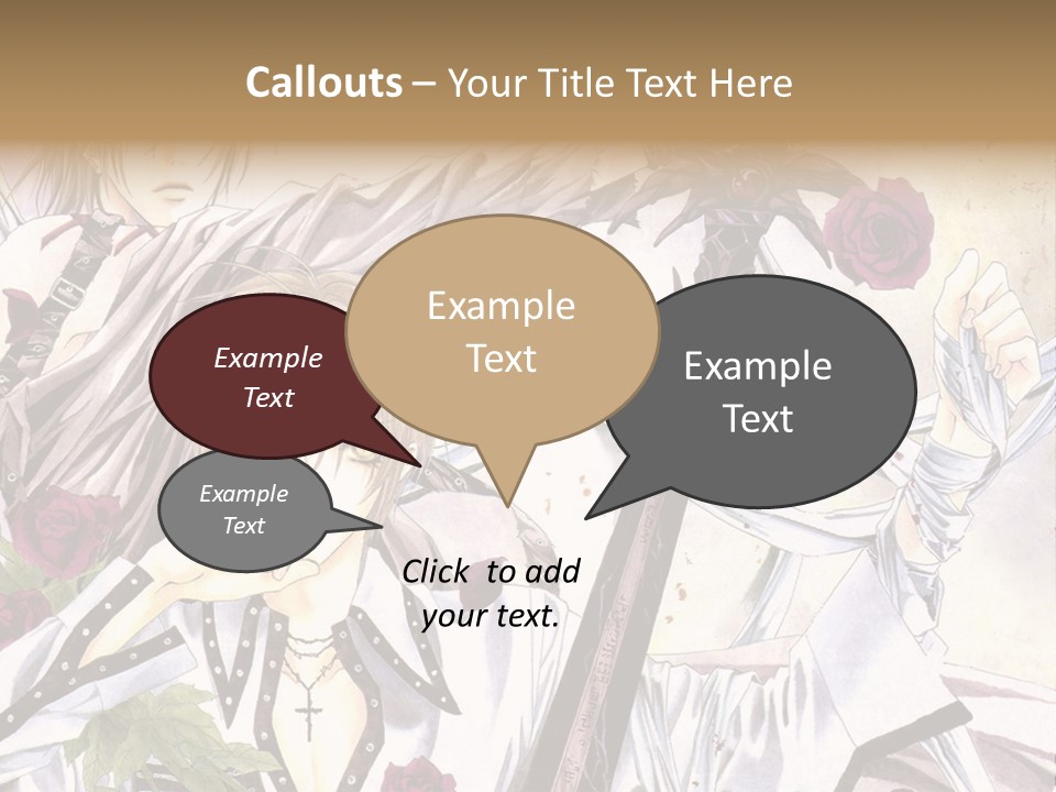 A Couple Of Anime Characters Standing Next To Each Other PowerPoint Template