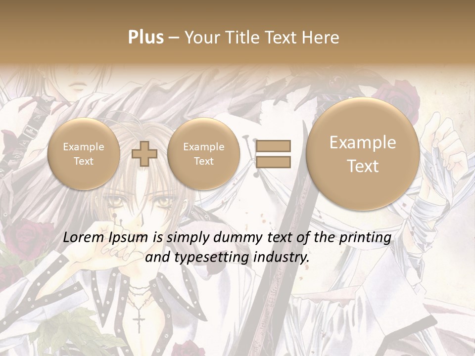 A Couple Of Anime Characters Standing Next To Each Other PowerPoint Template