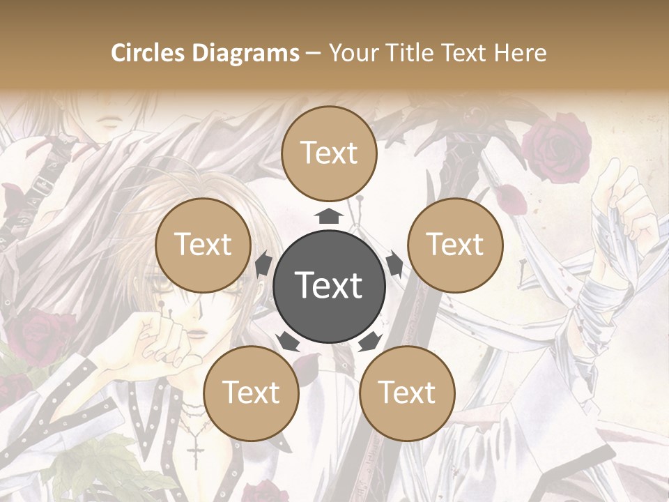 A Couple Of Anime Characters Standing Next To Each Other PowerPoint Template