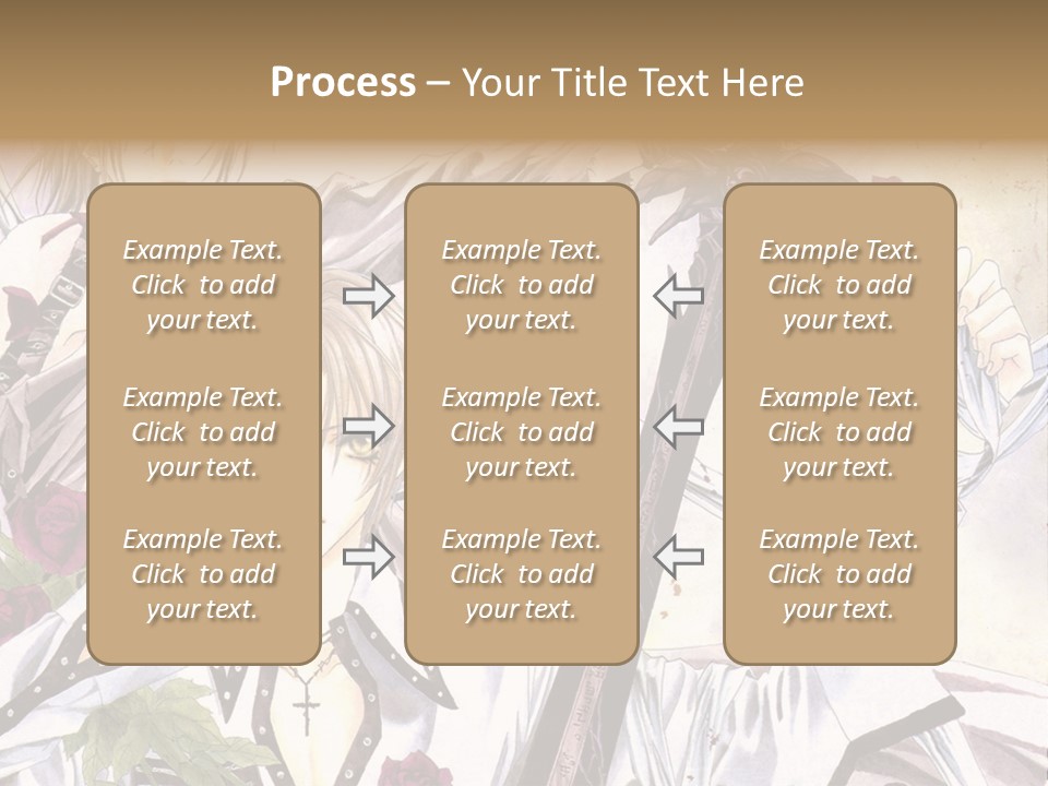 A Couple Of Anime Characters Standing Next To Each Other PowerPoint Template