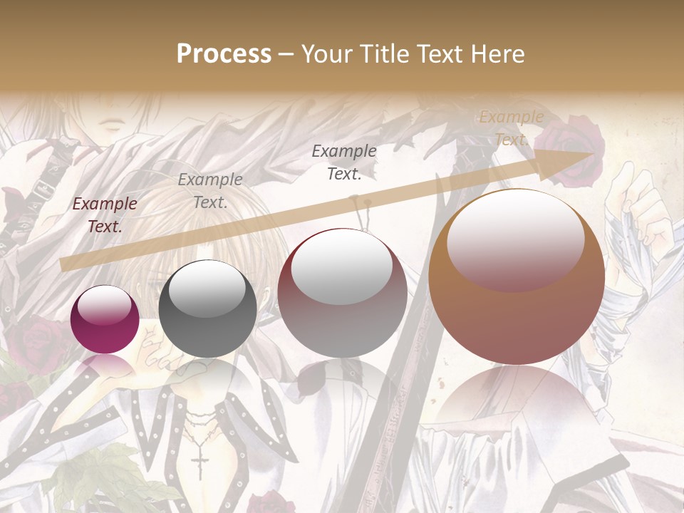 A Couple Of Anime Characters Standing Next To Each Other PowerPoint Template