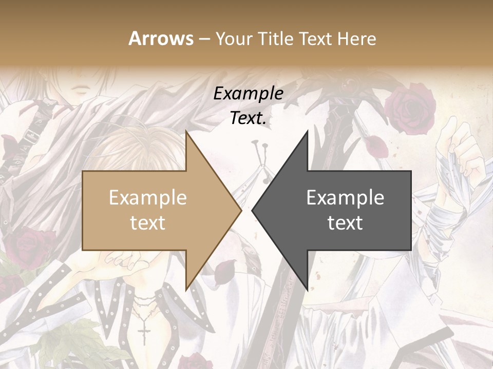 A Couple Of Anime Characters Standing Next To Each Other PowerPoint Template