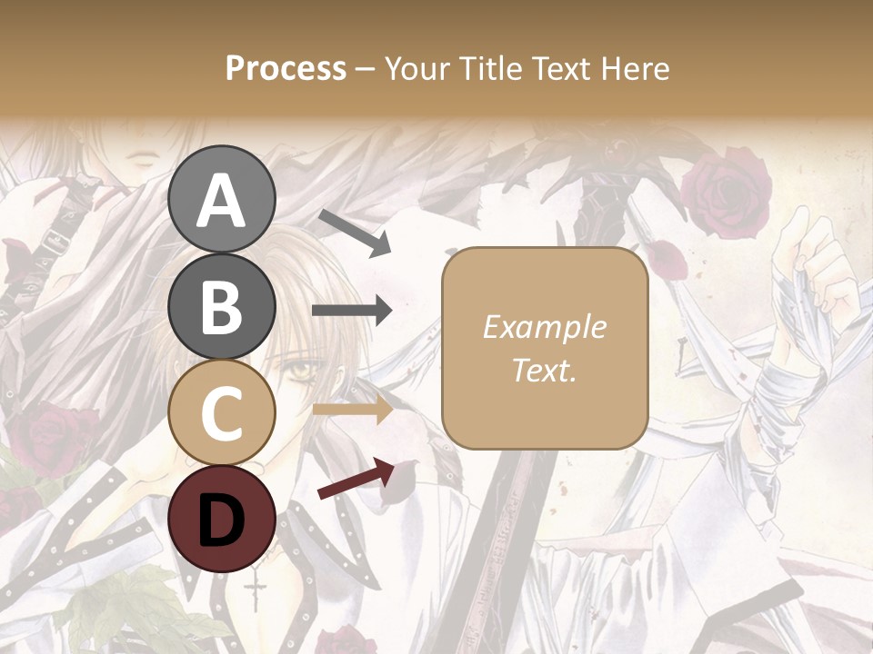 A Couple Of Anime Characters Standing Next To Each Other PowerPoint Template