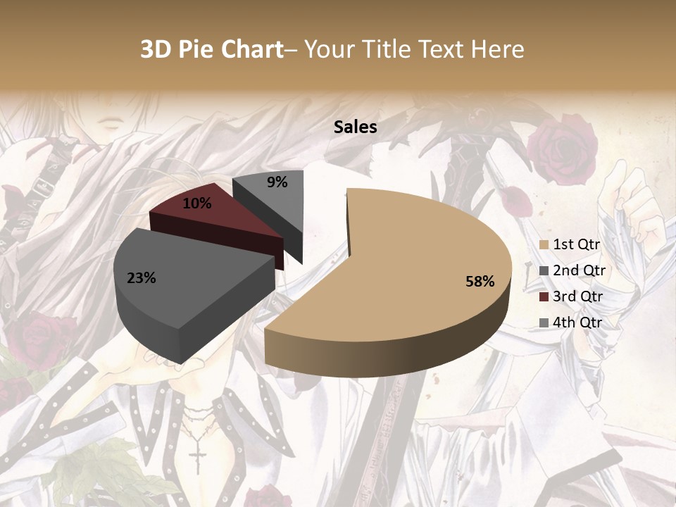 A Couple Of Anime Characters Standing Next To Each Other PowerPoint Template