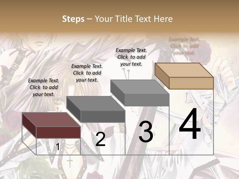 A Couple Of Anime Characters Standing Next To Each Other PowerPoint Template