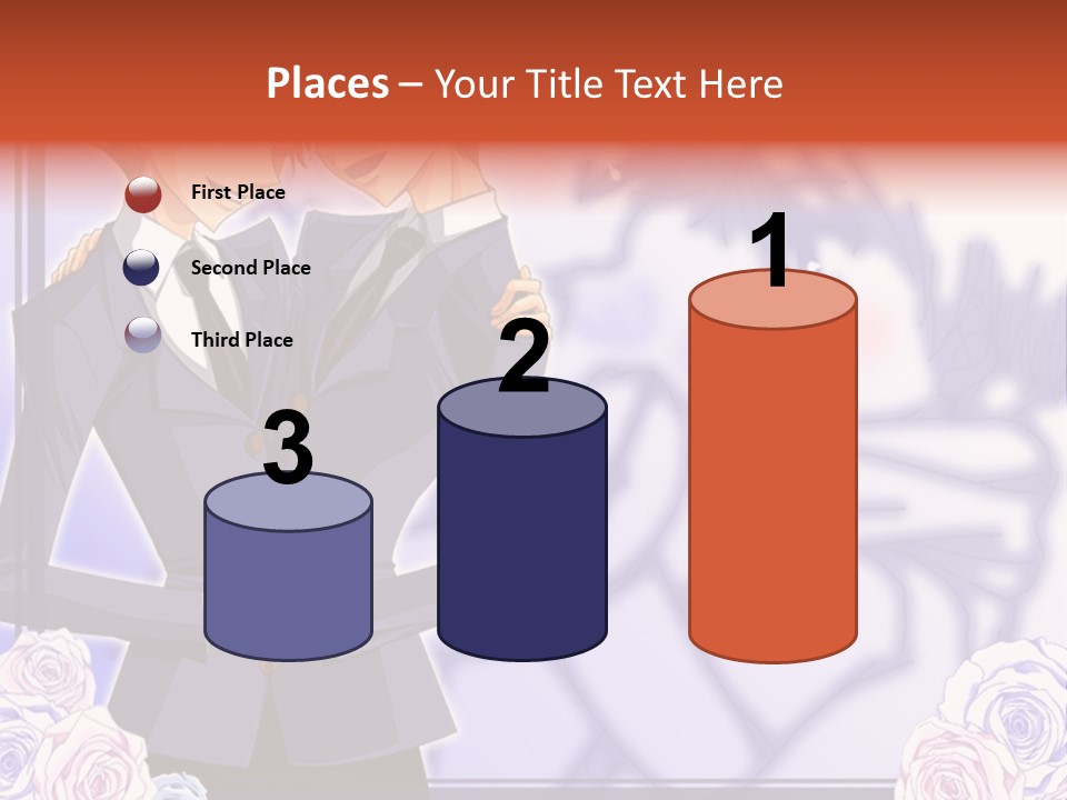 A Couple Of People That Are Standing Next To Each Other PowerPoint Template