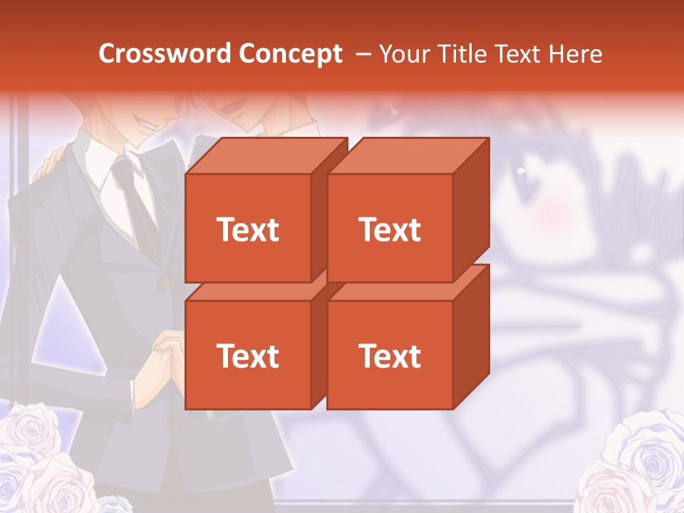 A Couple Of People That Are Standing Next To Each Other PowerPoint Template