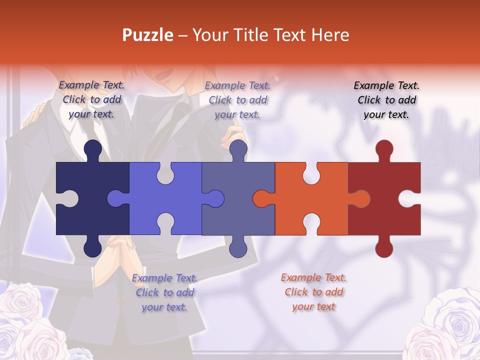 A Couple Of People That Are Standing Next To Each Other PowerPoint Template