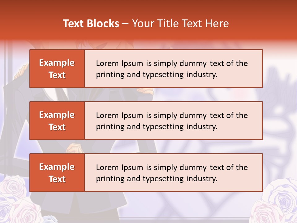 A Couple Of People That Are Standing Next To Each Other PowerPoint Template