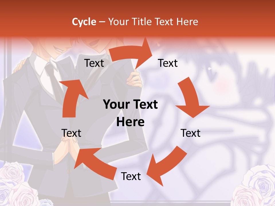A Couple Of People That Are Standing Next To Each Other PowerPoint Template