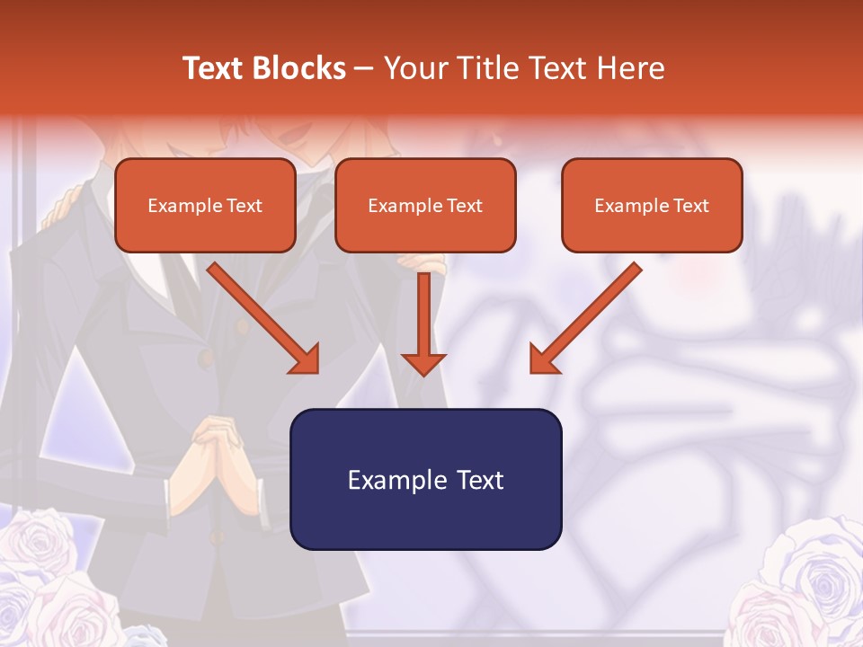 A Couple Of People That Are Standing Next To Each Other PowerPoint Template