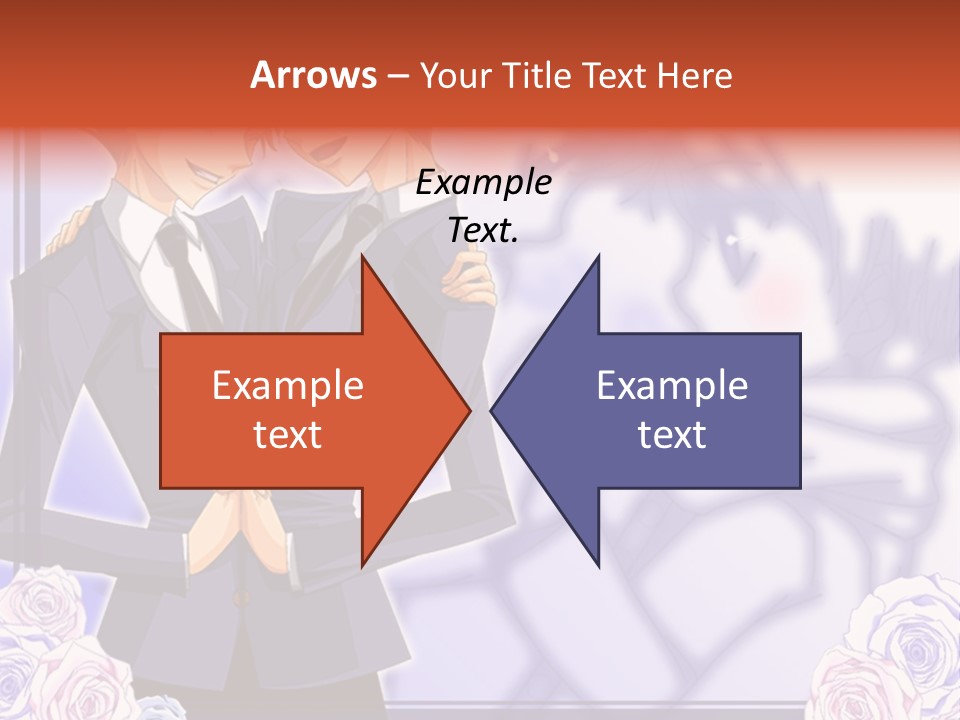 A Couple Of People That Are Standing Next To Each Other PowerPoint Template