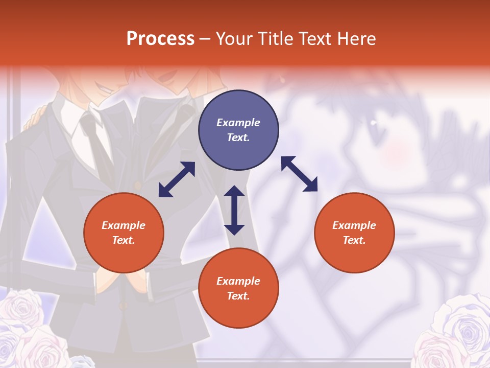 A Couple Of People That Are Standing Next To Each Other PowerPoint Template