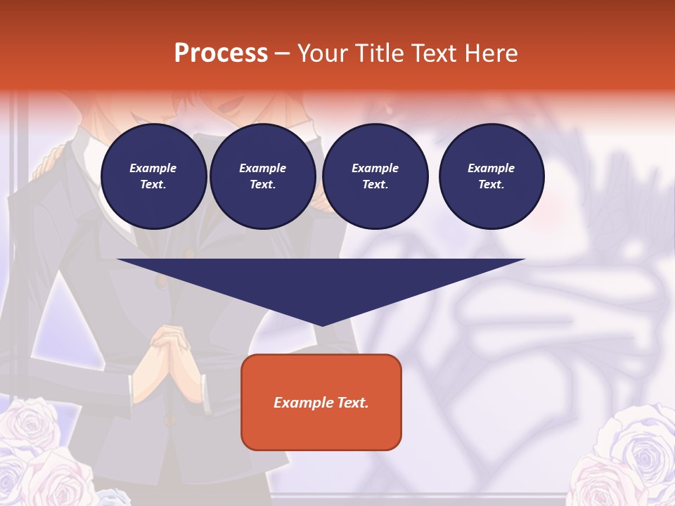 A Couple Of People That Are Standing Next To Each Other PowerPoint Template
